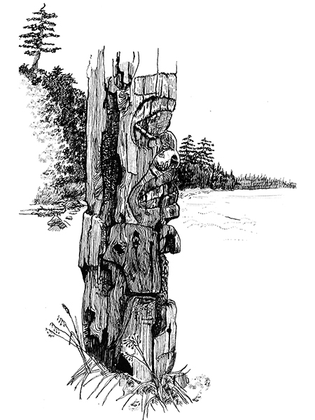 Gwaii-Hannas Totem, Collection of the Government of Canada